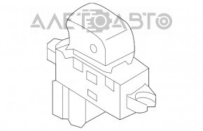 Controlul geamului electric din spatele stânga Nissan Versa Note 13-19