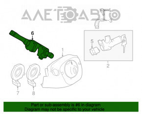 Comutatorul de sub volan asamblat Nissan Versa 12-19 SUA sub PTF