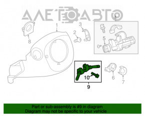 Comutatoarele de pe volan Nissan Leaf 11-17