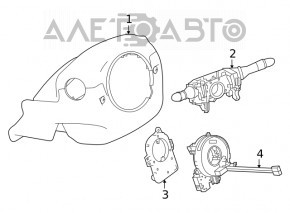 Comutatoarele de pe volan Nissan Altima 19- sub PTF