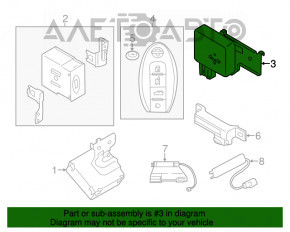 Buzzer Assembly Entry Card Infiniti Q50 14-