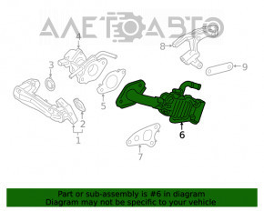 Ventilul de racire EGR pentru Toyota Rav4 19- 2.5