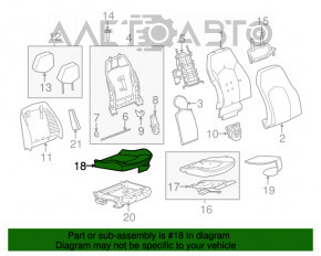 Scaun de pasager Cadillac CTS 14 - piele bej