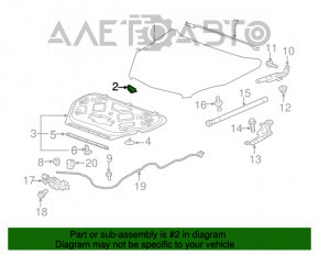 Garnitura de etansare a barei frontale din partea dreapta sus pentru GMC Terrain 10-17