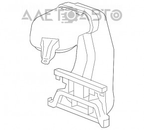 Conducta de aer pentru radiatorul superior al Chevrolet Malibu 13-15 hibrid.