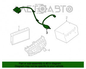 Antena GPS Infiniti JX35 QX60 13-