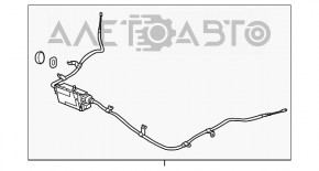 Mecanismul frânei de staționare pentru Subaru Outback 10-12