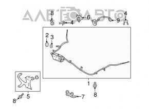 Mecanismul frânei de staționare pentru Subaru Outback 10-12