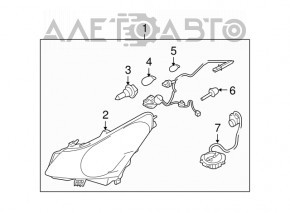 Farul dreapta față asamblat Infiniti G35 4d 06-09 xenon pre-restyling