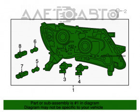 Far dreapta față Nissan Pathfinder 17-19 goală restul