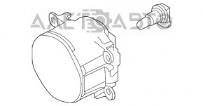Противотуманная фара птф левая Nissan Leaf 11-17