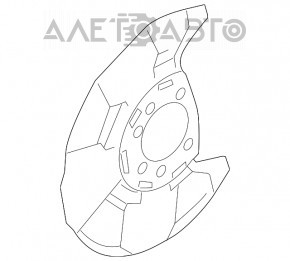 Capac disc de frână față stânga Subaru XV Crosstrek 13-17