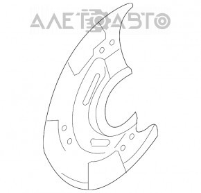 Capacul discului de frână față stânga Subaru Outback 10-14 3.6