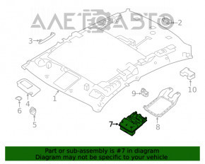 Plafonul de iluminare frontal pentru Nissan Sentra 20-