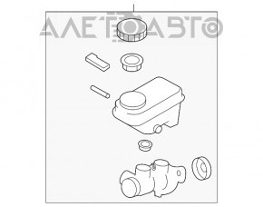 Cilindrul principal de frână cu rezervor Subaru Forester 19- SK