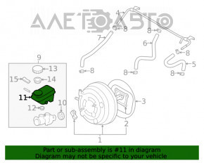 Rezervorul de lichid de frână pentru Subaru Forester 14-15 SJ, cutie de viteze manuală