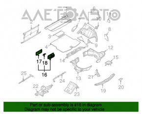 Плафон освещения багажник лев Infiniti FX35 FX45 03-08