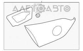 Lampa interioară pentru capacul portbagajului dreapta Infiniti Q50 14-15