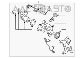 Suport spate stânga Subaru Forester 19- SK electric