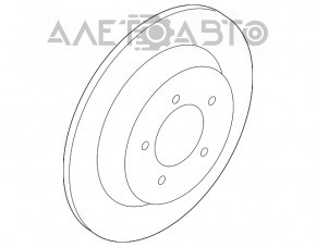 Placă de frână spate stânga Subaru Forester 19- SK 285/17mm