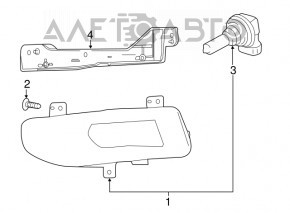 Suport far dreapta Nissan Rogue 17-