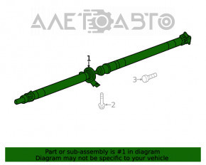 Arborele cardanic pentru Subaru Forester 19- SK partea din spate.