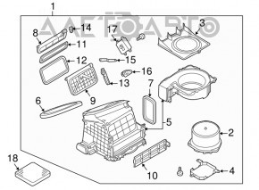 Motorul ventilatorului de încălzire pentru Infiniti FX35 FX45 03-08