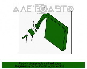 Evaporator Nissan Pathfinder 13-20 cu senzor de temperatură.