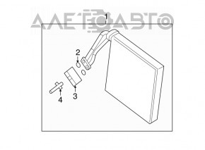 Evaporator Nissan Pathfinder 13-20 cu senzor de temperatură.