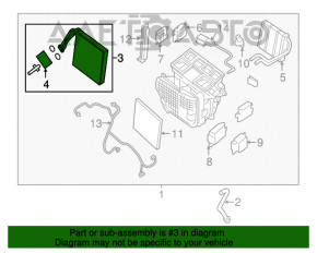 Evaporator Nissan Murano z52 15-