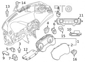 Modulul de temperatură Nissan Maxima A36 16-18 trebuie înlocuit.