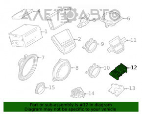 Amplificatorul Infiniti QX50 19- Bose