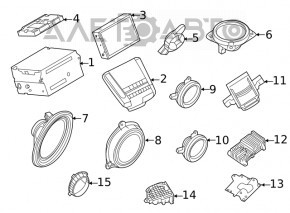 Amplificatorul Infiniti QX50 19- Bose