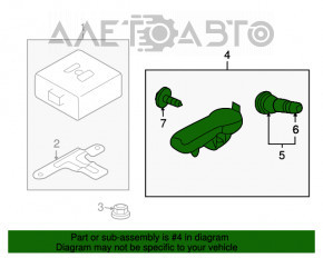 Датчик давления колеса Subaru Forester 14-18 SJ