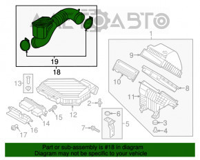 Воздуховод Hyundai Tucson 16-21 2.0