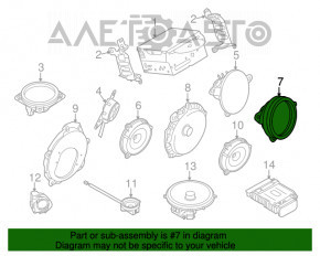 Difuzorul dreapta Infiniti G25 G35 G37 4d 06-14 BOSE