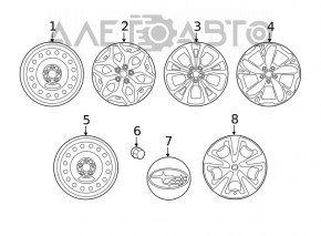 Roata de rezerva pentru Subaru Forester 19- SK R17 145/80