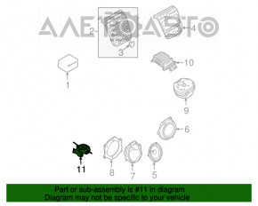 Difuzorul din spatele plafonierei Nissan Murano z50 03-08