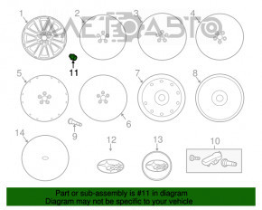 Piuliță roată d19 M12x1.25 Subaru b10 Tribeca pentru jante din aliaj