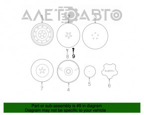 Piuliță roată d19 M12x1.25 Subaru Outback 20- pe sub jantă nouă originală OEM