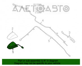 Antena radio aripa Nissan Altima 13-18