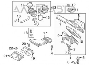 Крышка воздухоприемника Kia Sorento 16-20 2.4