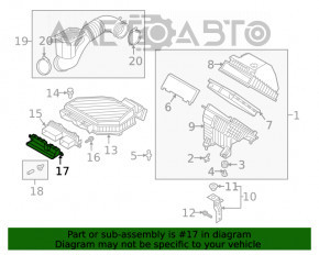 Воздухоприемник Hyundai Tucson 16-21 передняя часть