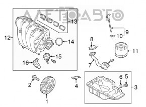 Коллектор впускной Hyundai Tucson 16-18 2.0