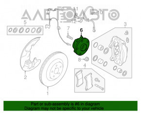 Rulment roată față stânga Subaru Forester 19- SK nou OEM original