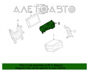 Panoul de control sub monitorul Infiniti G25 G37 4d 10-13 cu navigație