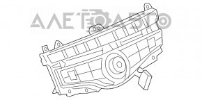 Controlul ecranului și al climatizării pentru Infiniti JX35 QX60 13-15, post-restyling.