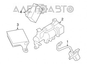 Camera de vizionare spate pentru Nissan Altima 13-15, cu sistem de spălare