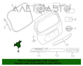 Camera de vizionare spate pentru Nissan Versa Note 13-19