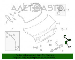 Camera de vizionare spate pentru Infiniti Q50 14-